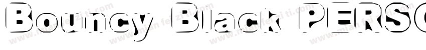 Bouncy Black PERSONA字体转换